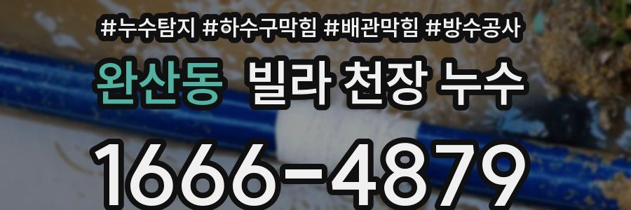 완산동 빌라 천장 누수