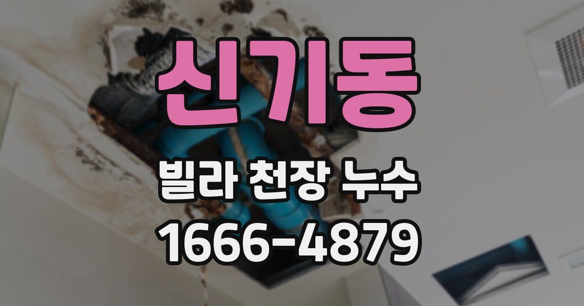 신기동 빌라 천장 누수