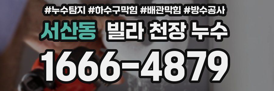 서산동 빌라 천장 누수