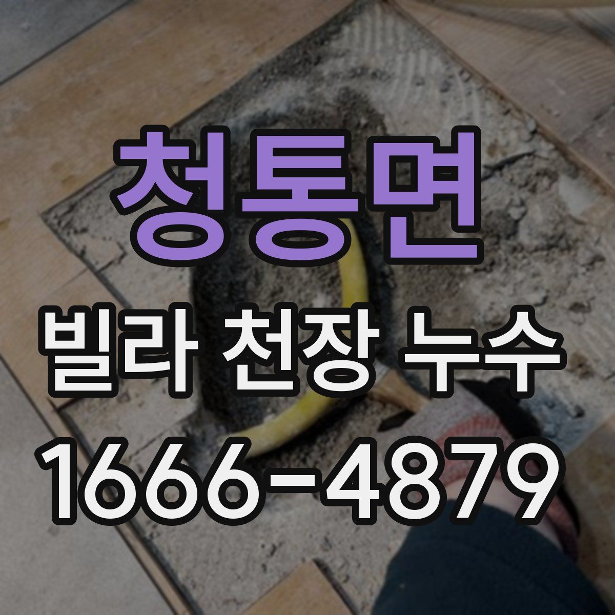 청통면 빌라 천장 누수