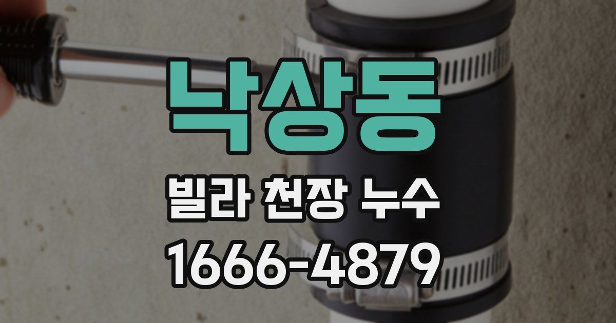 낙상동 빌라 천장 누수