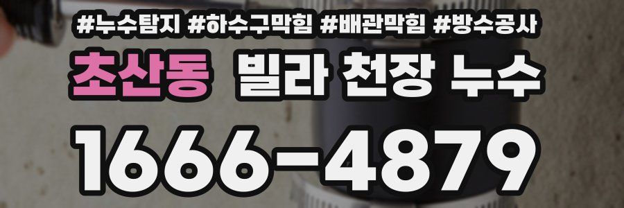 초산동 빌라 천장 누수