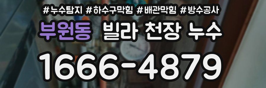 부원동 빌라 천장 누수
