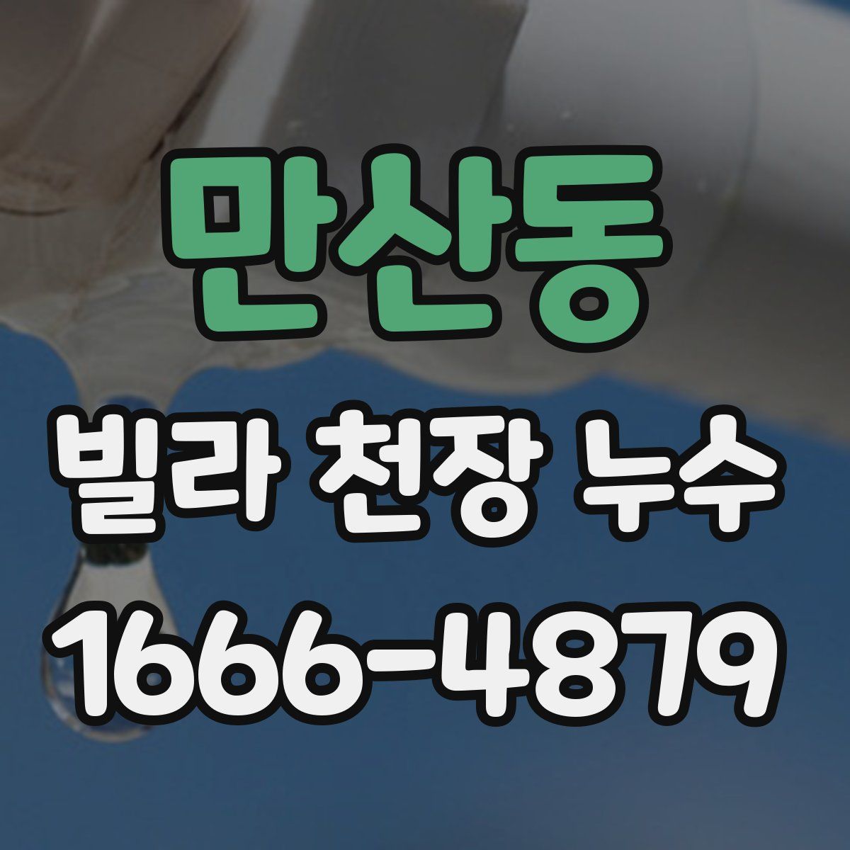만산동 빌라 천장 누수