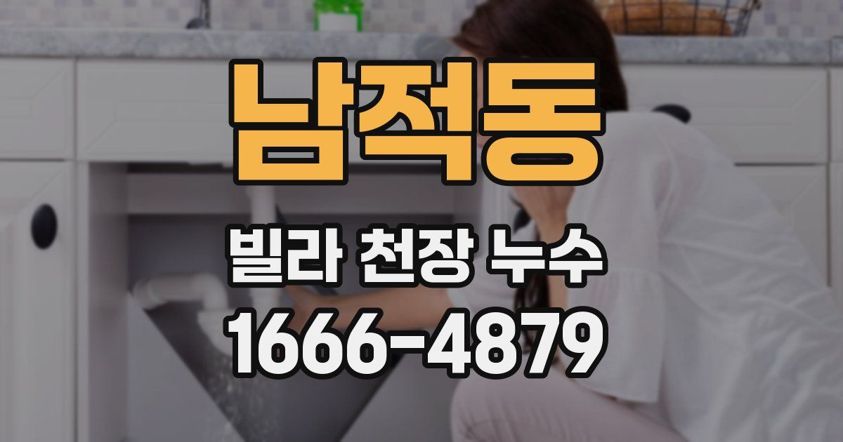남적동 빌라 천장 누수