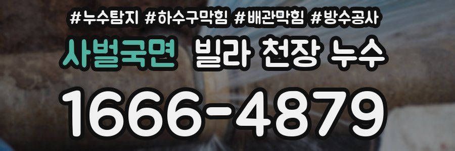 사벌국면 빌라 천장 누수