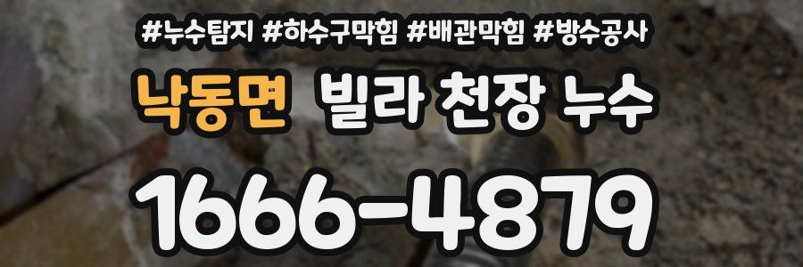 낙동면 빌라 천장 누수