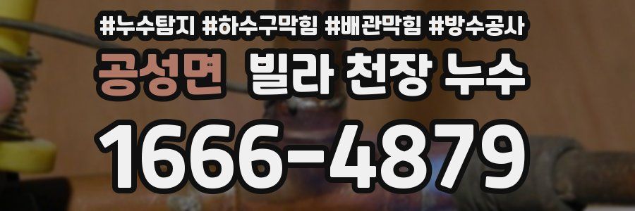공성면 빌라 천장 누수