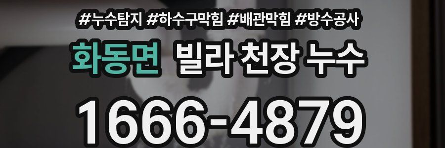 화동면 빌라 천장 누수