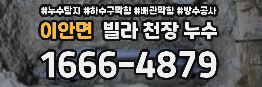 이안면 빌라 천장 누수
