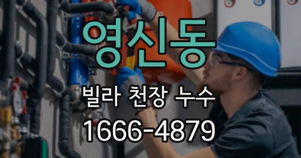 영신동 빌라 천장 누수