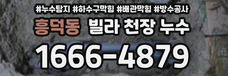 흥덕동 빌라 천장 누수
