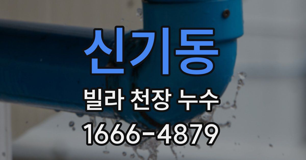 신기동 빌라 천장 누수