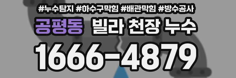 공평동 빌라 천장 누수