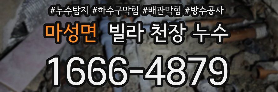 마성면 빌라 천장 누수