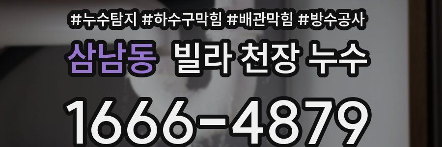 삼남동 빌라 천장 누수
