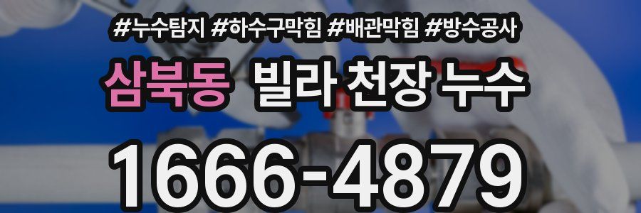 삼북동 빌라 천장 누수