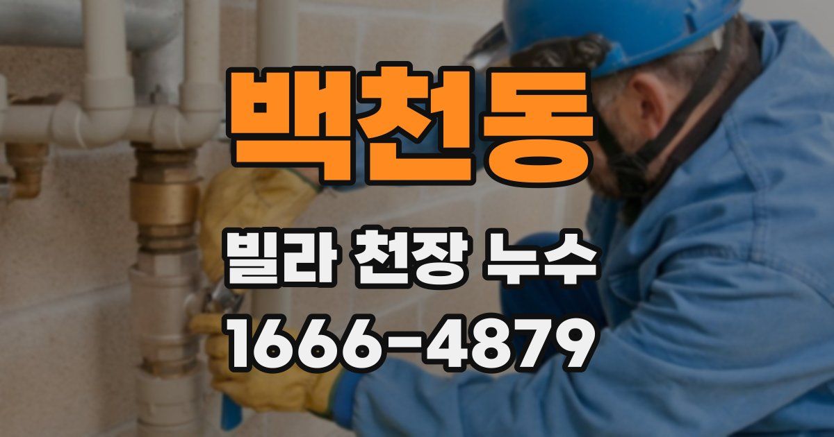 백천동 빌라 천장 누수