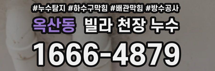 옥산동 빌라 천장 누수
