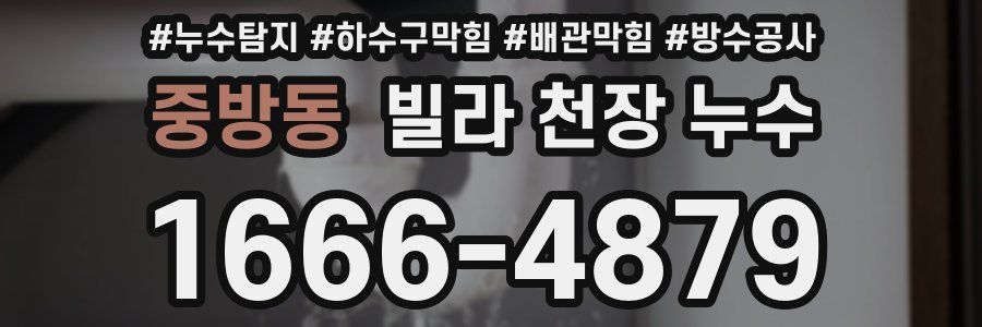 중방동 빌라 천장 누수