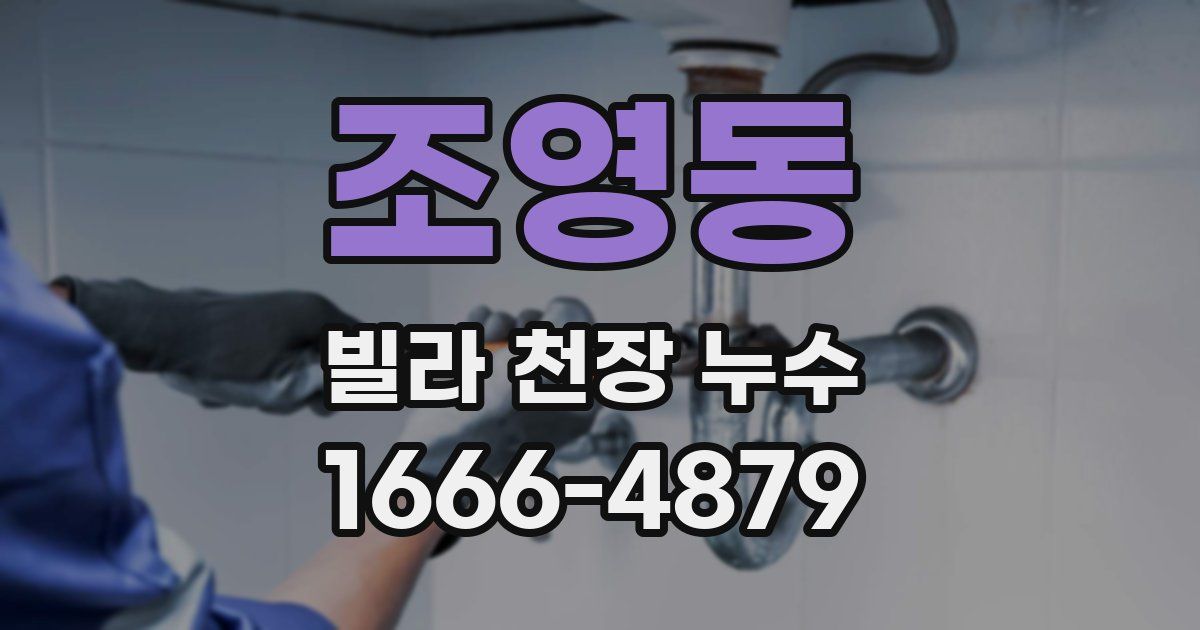조영동 빌라 천장 누수