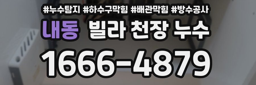 내동 빌라 천장 누수