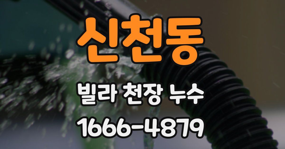 신천동 빌라 천장 누수
