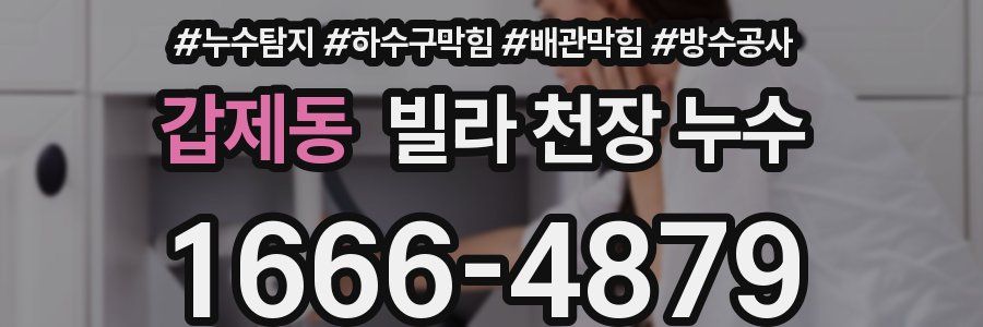 갑제동 빌라 천장 누수