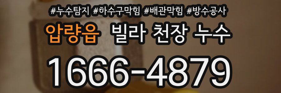 압량읍 빌라 천장 누수