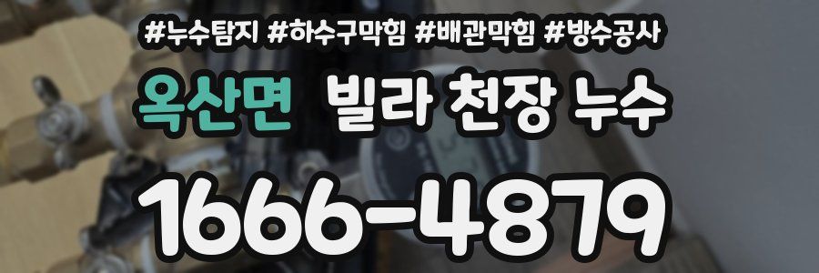 옥산면 빌라 천장 누수