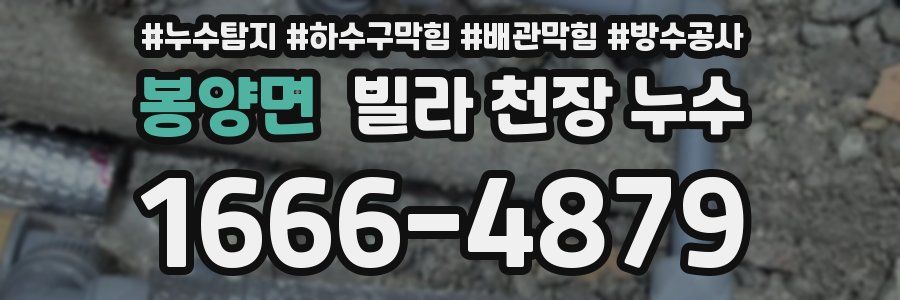 봉양면 빌라 천장 누수