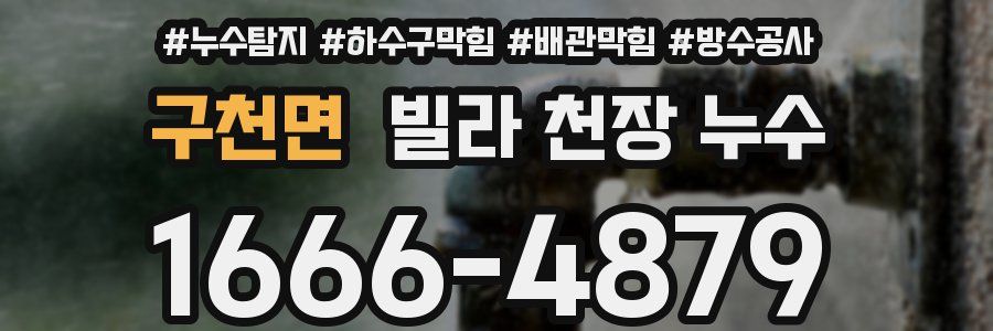 구천면 빌라 천장 누수