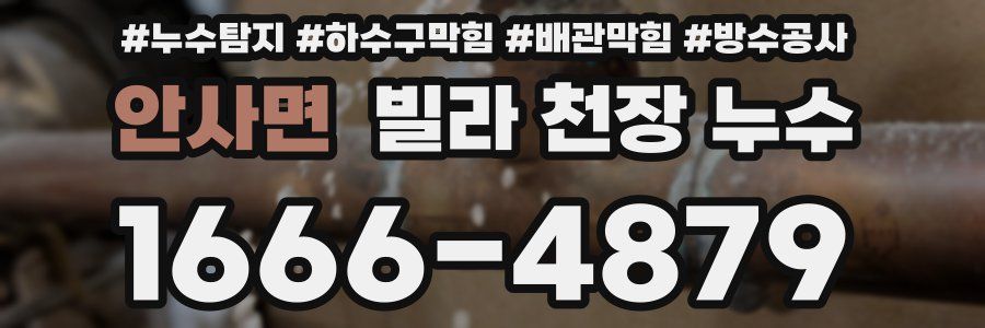 안사면 빌라 천장 누수