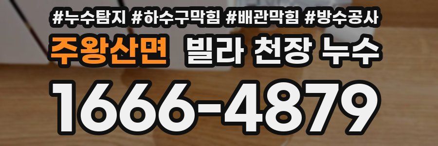 주왕산면 빌라 천장 누수
