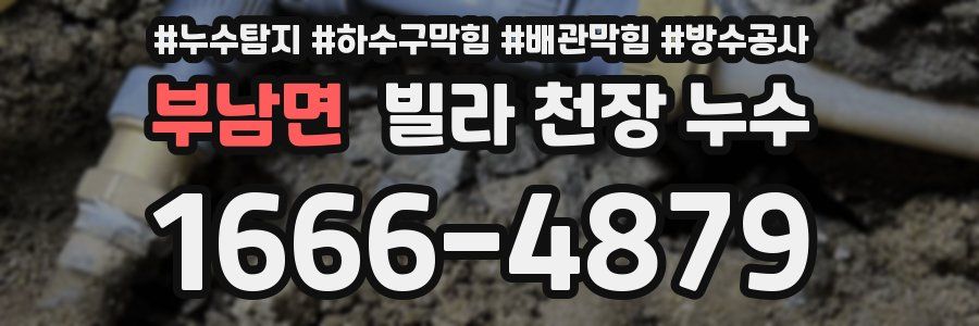 부남면 빌라 천장 누수
