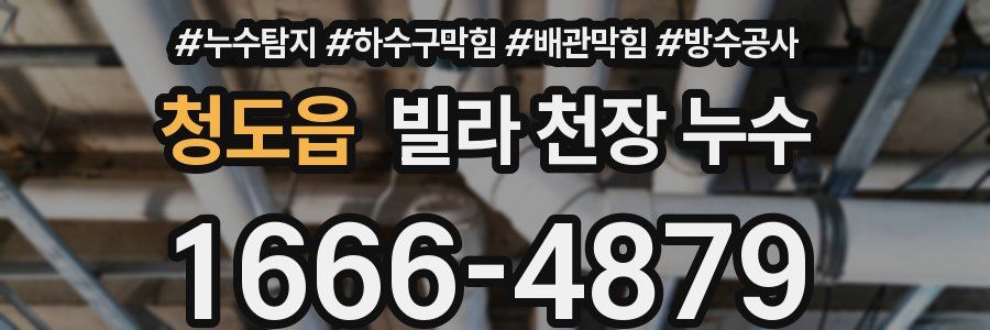 청도읍 빌라 천장 누수