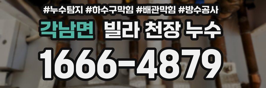 각남면 빌라 천장 누수