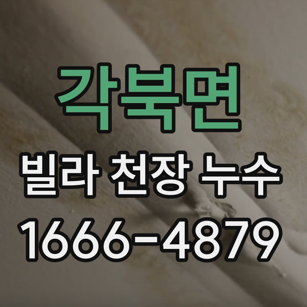 각북면 빌라 천장 누수