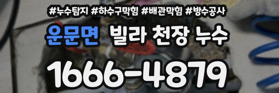운문면 빌라 천장 누수
