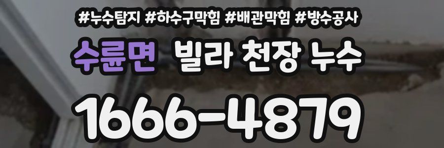수륜면 빌라 천장 누수