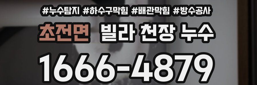 초전면 빌라 천장 누수