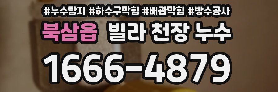 북삼읍 빌라 천장 누수