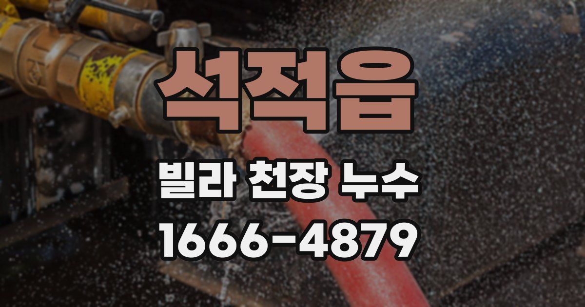석적읍 빌라 천장 누수