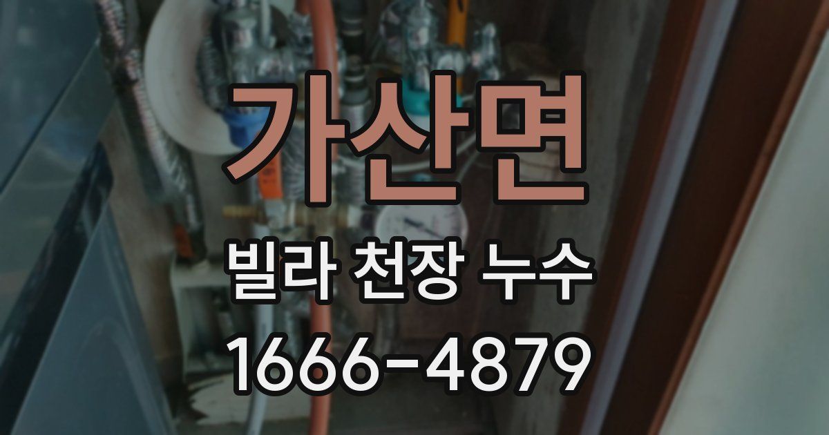 가산면 빌라 천장 누수