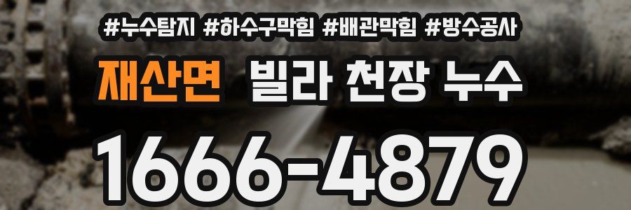 재산면 빌라 천장 누수