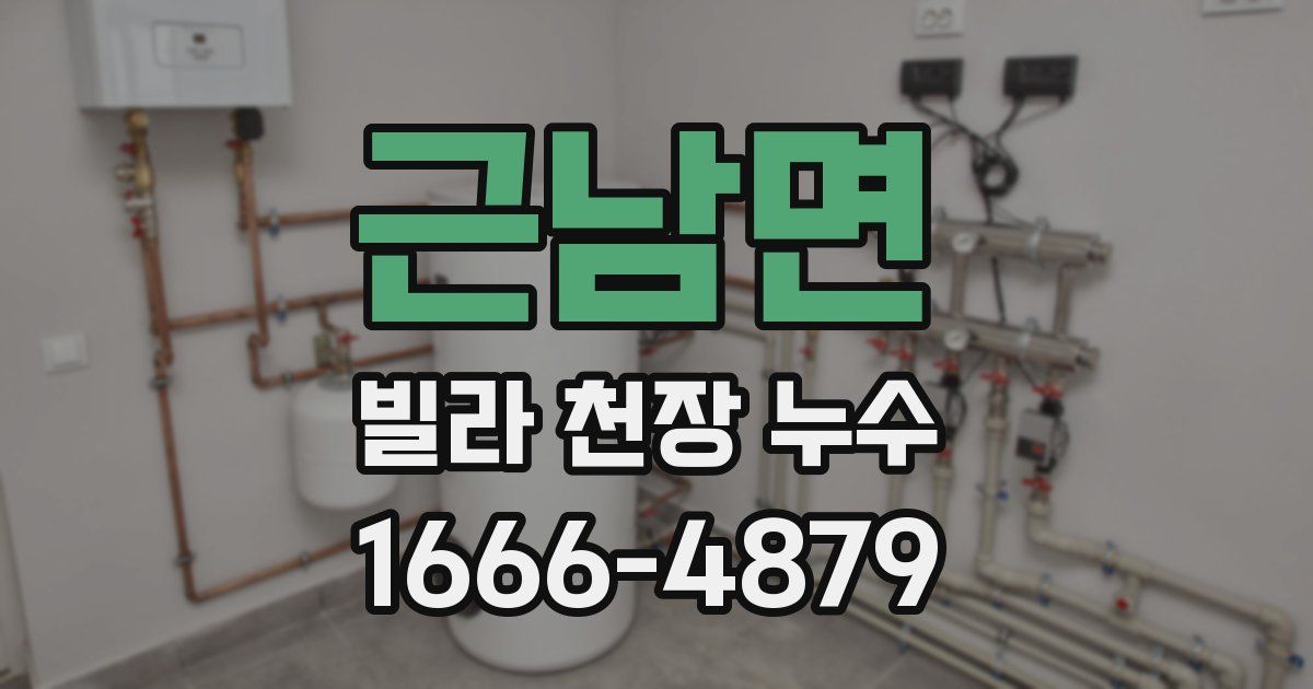 근남면 빌라 천장 누수