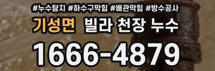 기성면 빌라 천장 누수