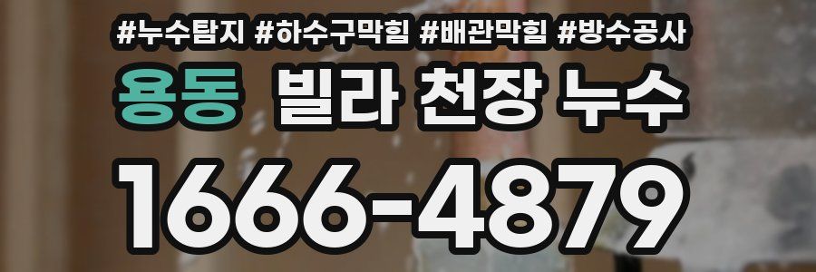 용동 빌라 천장 누수
