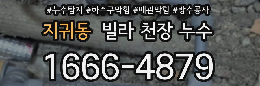지귀동 빌라 천장 누수