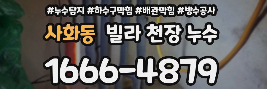 사화동 빌라 천장 누수